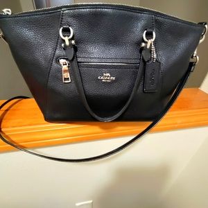 Black classic coach purse